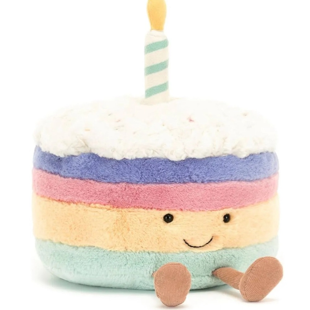 Jellycat Amuseables Rainbow Birthday Cake